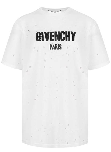 givenchy paris shirt holes|givenchy paris t shirt sale.